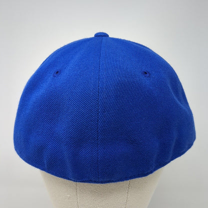 Decky Fitted Hat Blue Size 7 5/8 Lightweight Vented Holes 6 Panel Blank
