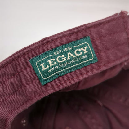 Legacy Baseball Cap Red One Size Kutztown University Grandpa Strapback Hat