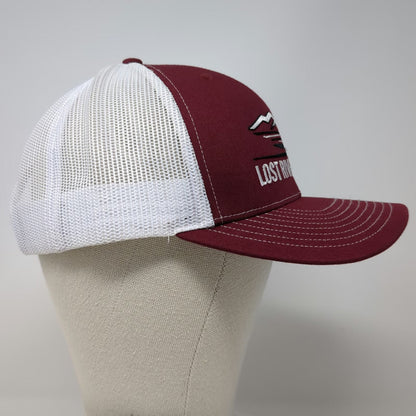 Richardson Trucker Hat Red One Size Lost River Hay Co Mountain Snapback Mesh 112