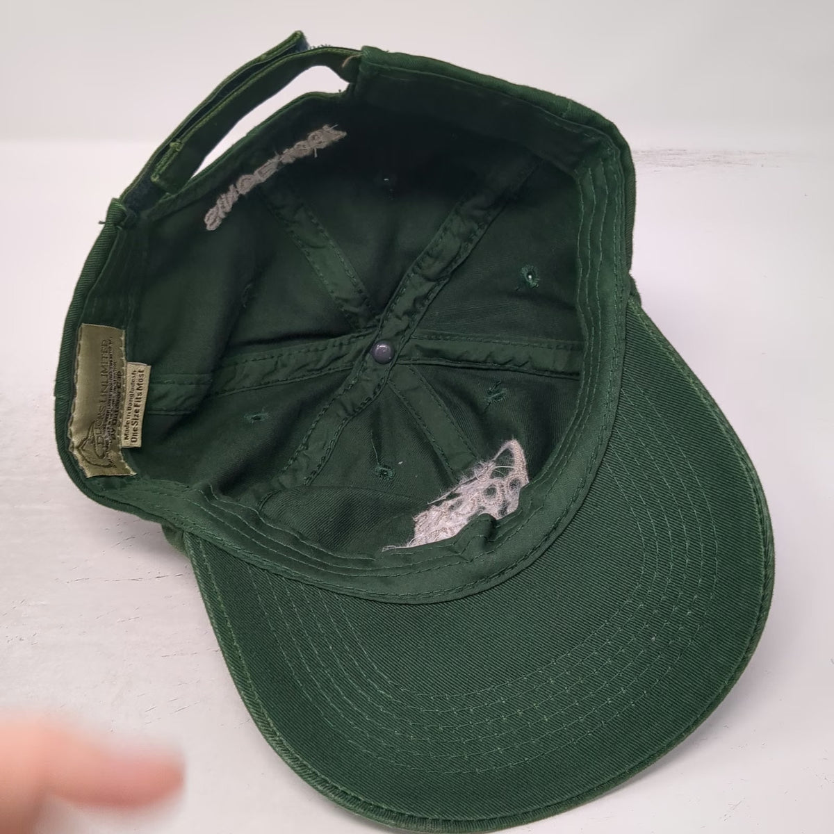 Outdoor Cap Ducks Unlimited Baseball Cap Green One Size Strapback Hat Since 1937