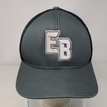 EB Snapback Trucker Hat Gray One Size Adjustable Mesh Back Pacific Headwear
