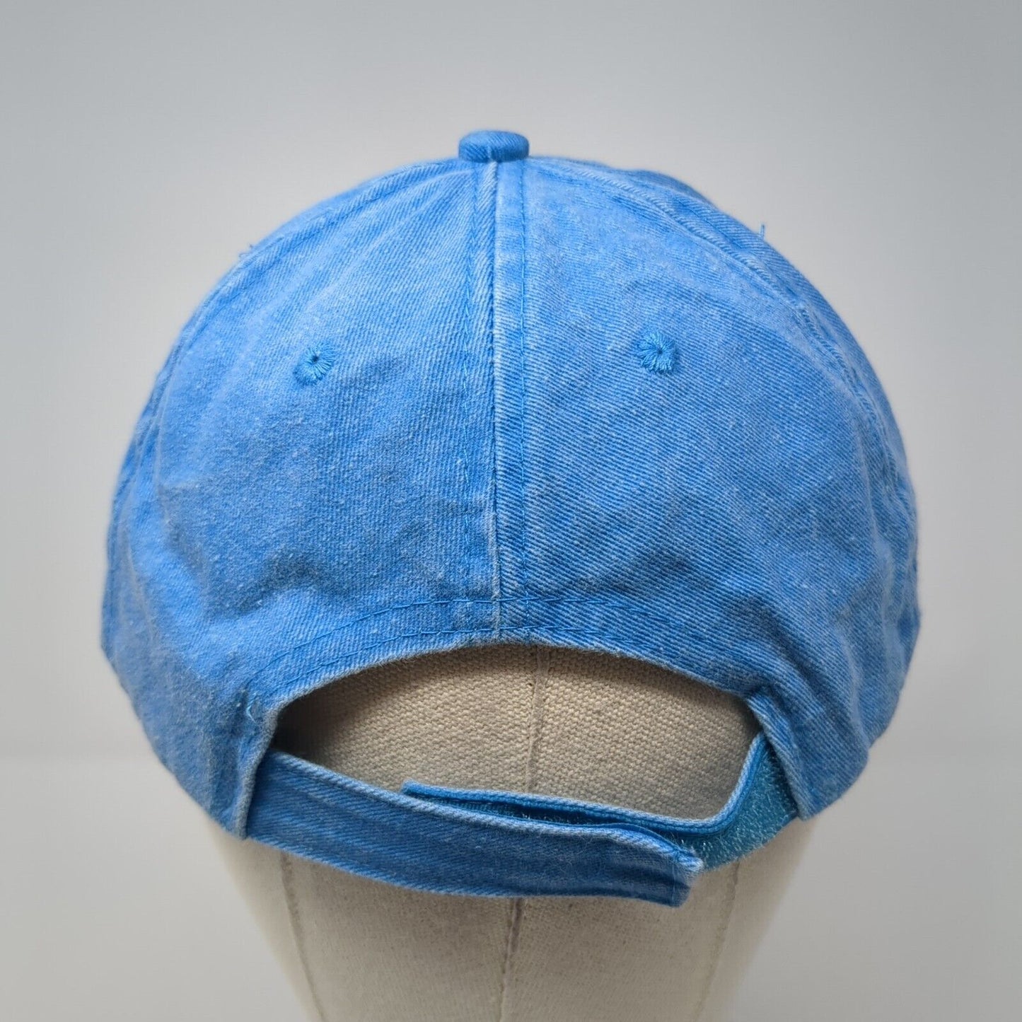 New Smyrna Beach Florida Strapback Baseball Cap Blue OS Adjustable Alvins Island