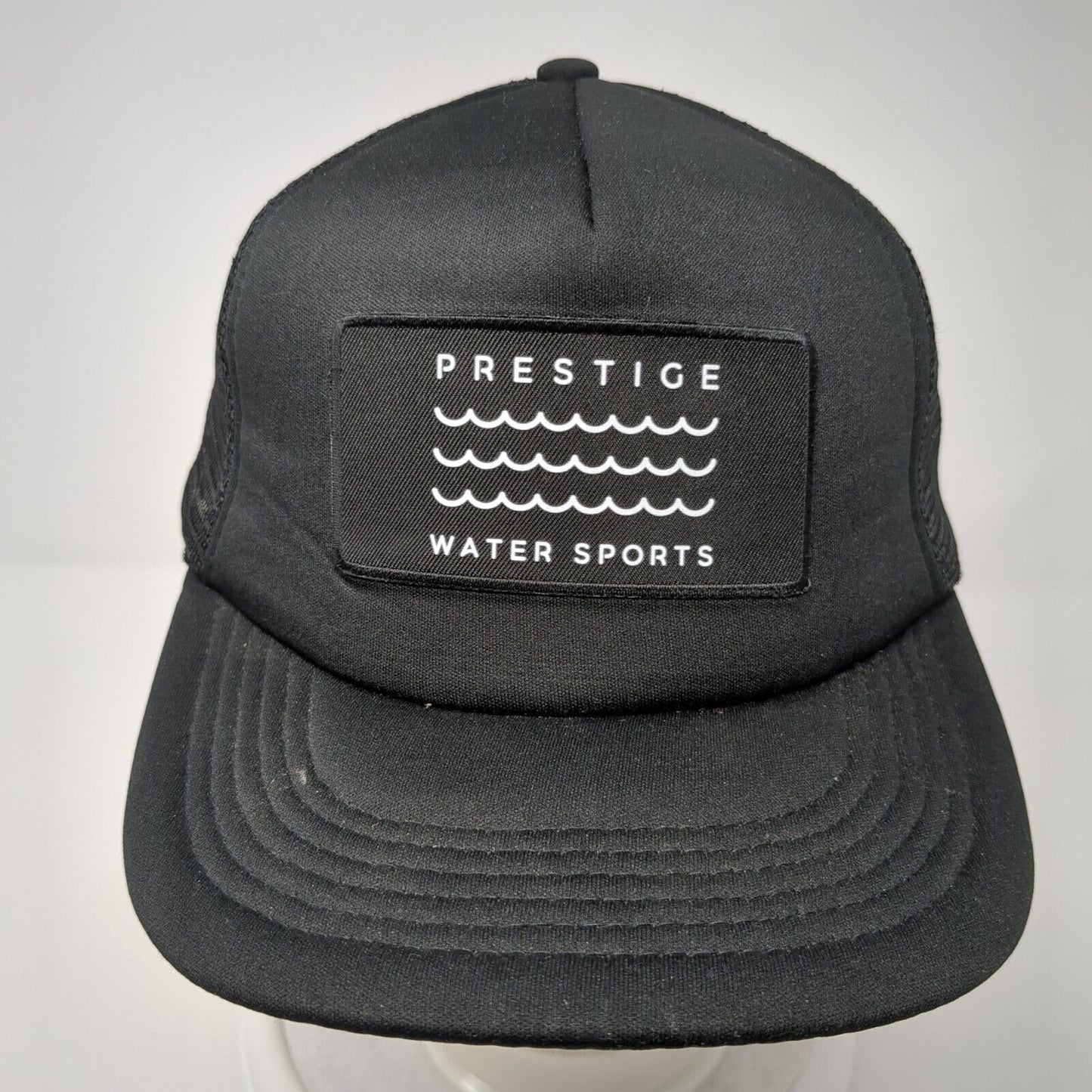 Prestige Water Sports Snapback Trucker Hat Black One Size Mesh Back