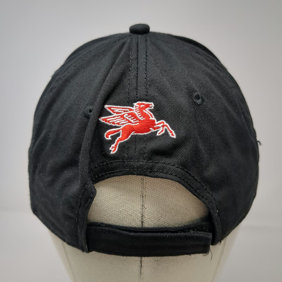 Chase Authentics Mobil 1 NASCAR Pegasus 5 Panel Black Hat One Size Strapback