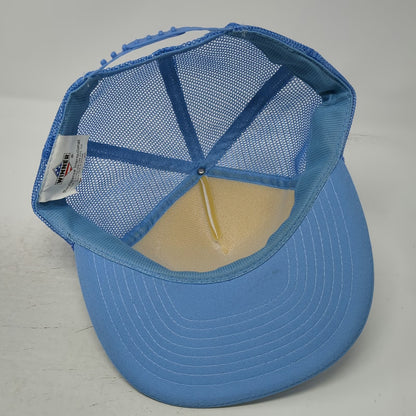 Winner Trucker Hat Blue White One Size Gem County Centennial Idaho Mesh Snapback