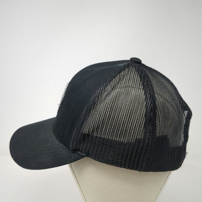 Hurley Trucker Hat Black OSFM Snapback Mesh Born From Water Surfing Beach Hat