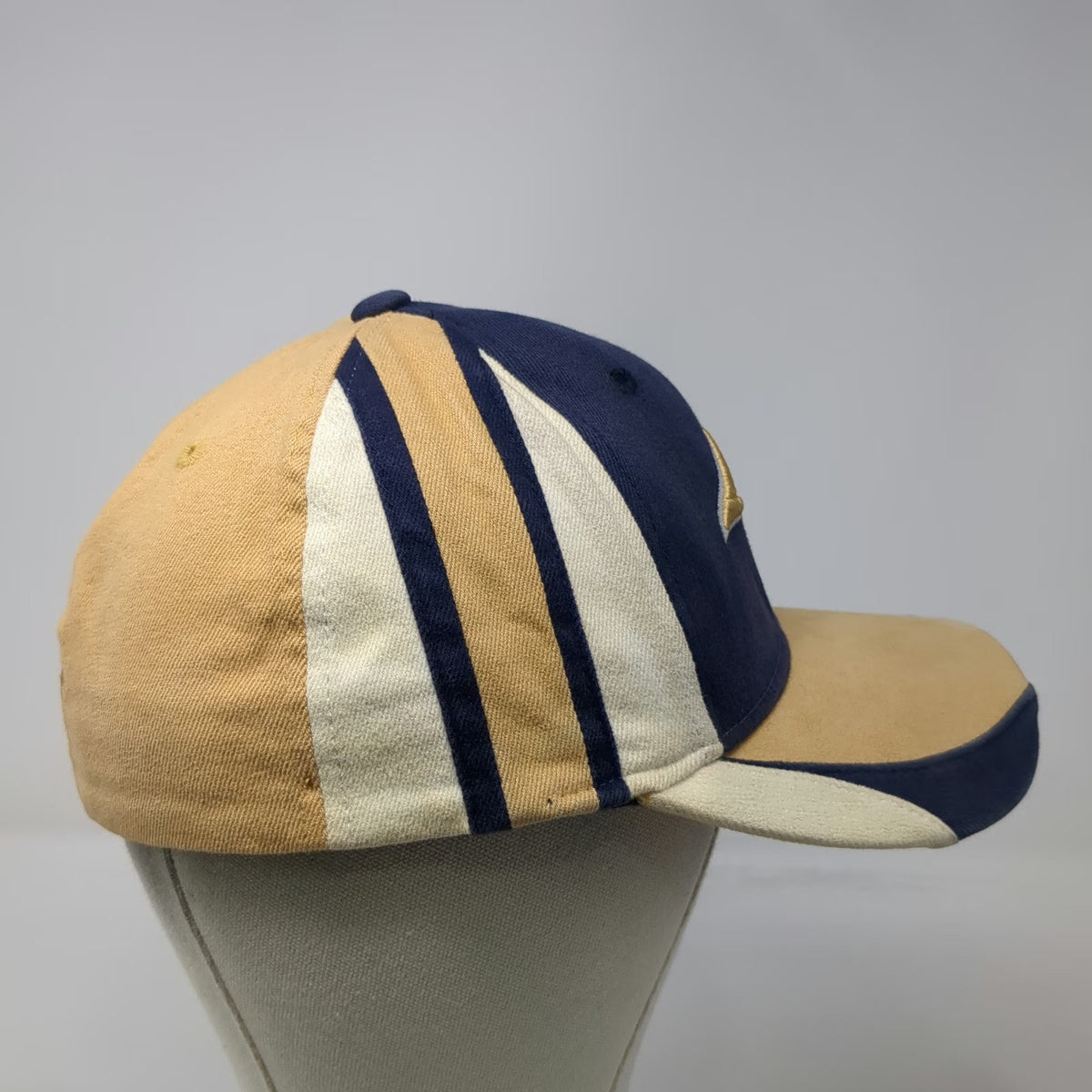 St Louis Rams NFL Reebok Blue Gold One Size Stretch Fit Contrast Panel Logo Hat