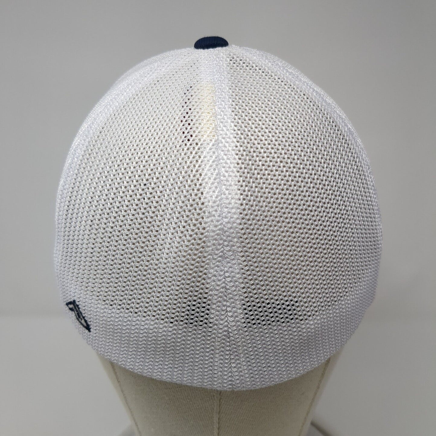 Pacific Headwear Fitted Trucker Hat Blue 6 7/8-7 3/8 Flexfit Logo