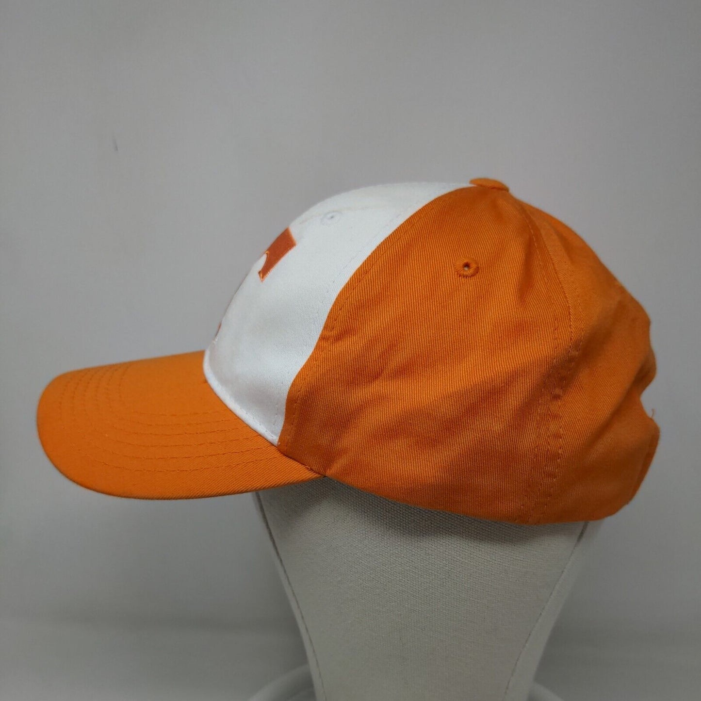 Tennessee Volunteers Men's Strapback Hat Orange White OSFA Embroidered Logo