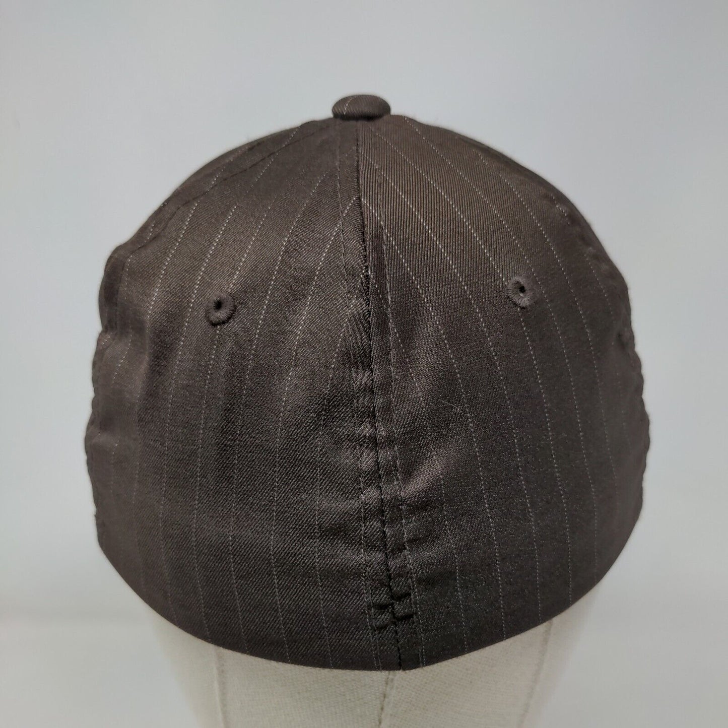 Latitude 64 Fitted Hat Brown S/M Flexfit Embroidered Vented Holes Yupoong