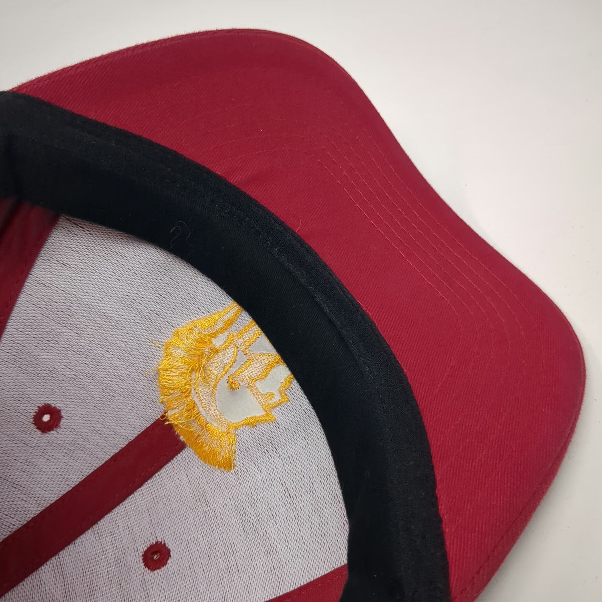 USC Trojans NCAA Team Red Cap L Flex Fit Band Embroidered Helmet Graphic Hat