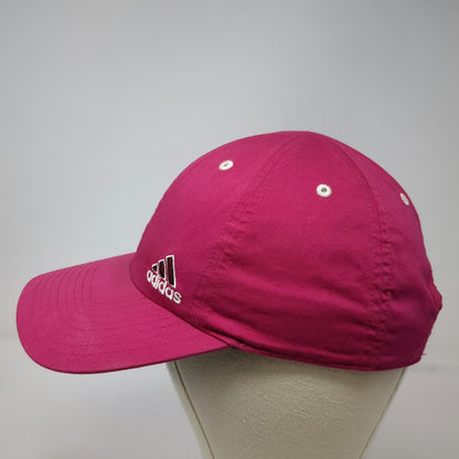 Adidas Baseball Cap Pink One Size Climalite Adjustable Strapback Hat Logo Cotton