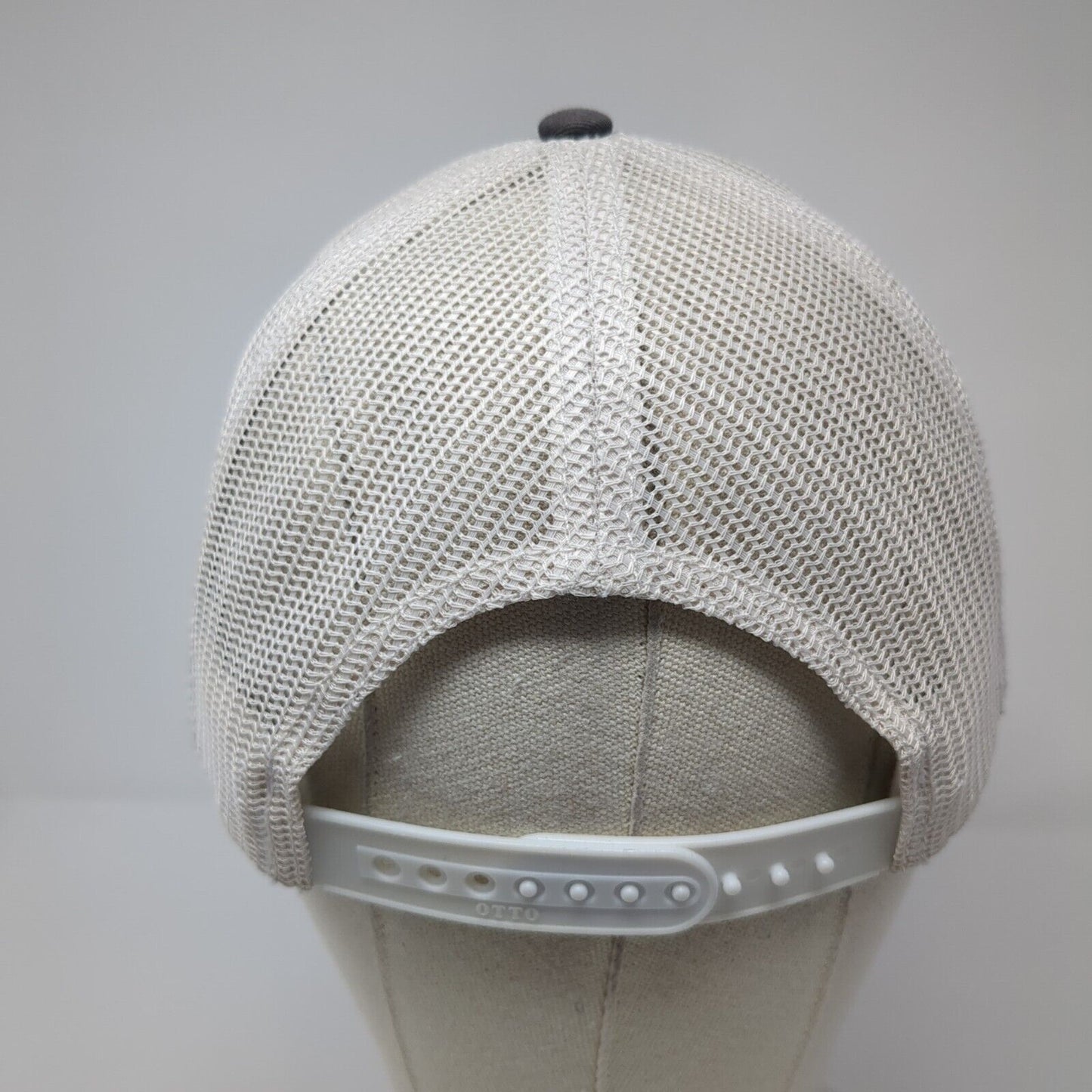 Signature Building & Carport Snapback Trucker Hat Gray OS Adjustable Mesh Otto