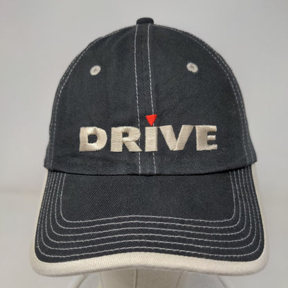 Drive Magna Strapback Hat Black OSFA Embroidered Port Authority