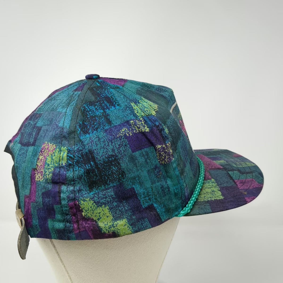 Jan-Bar 5 Panel Blue Purple Pink One Size Montana Big Sky 93 Rope Strapback Hat