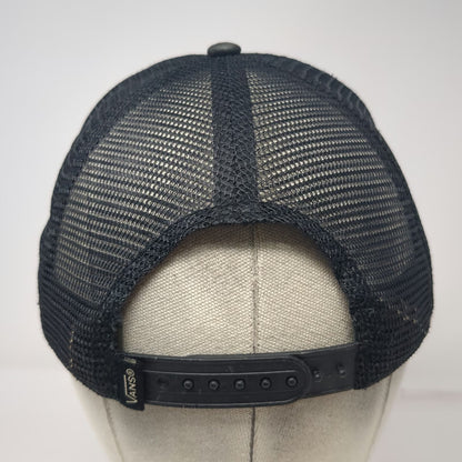 Vans Trucker Hat Black One Size Off The Wall Skateboard Checkered Pink Patch