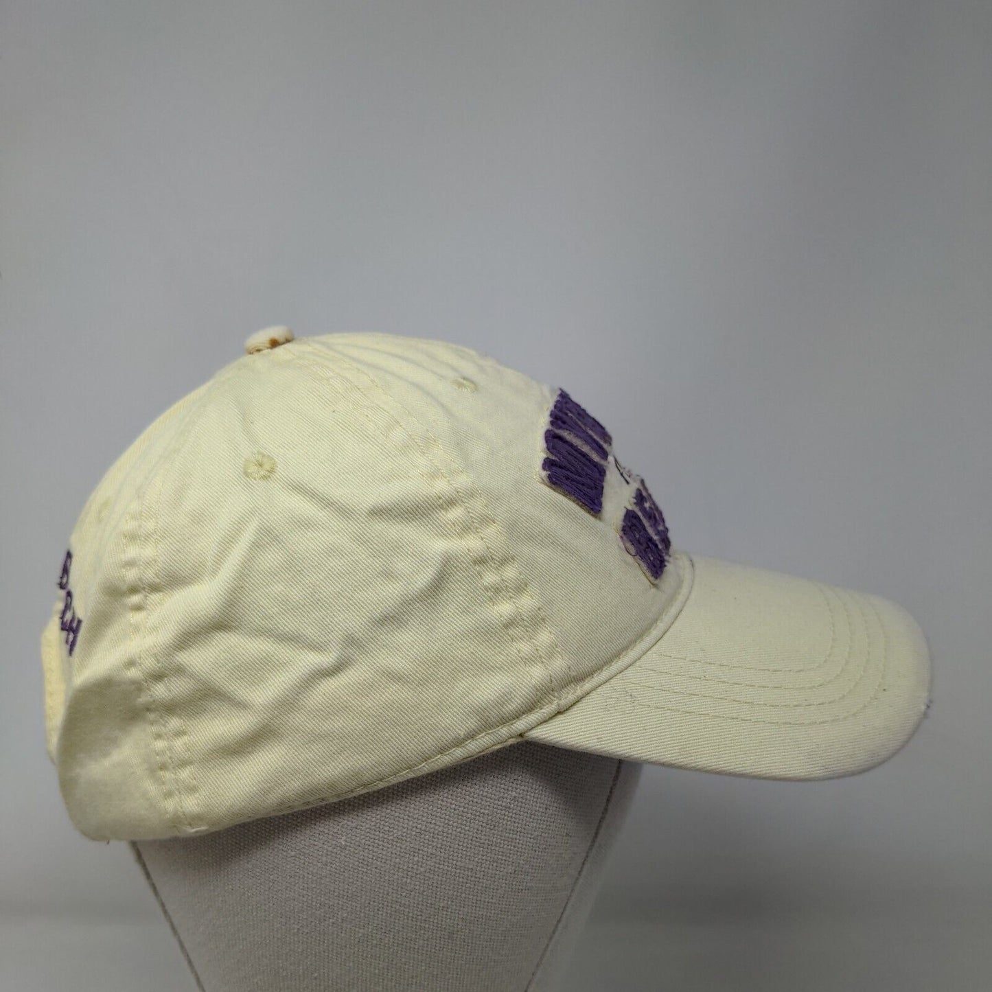 Myrtle Beach 1938 Slideback Hat Yellow OSFA Embroidered 777 Lucky Wings