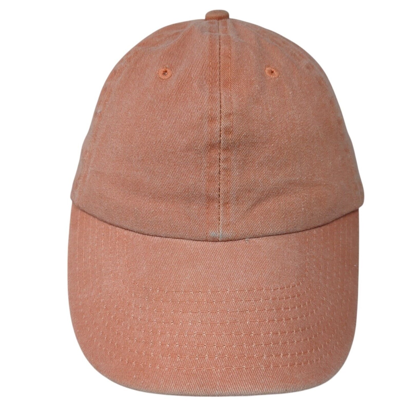 Unbranded Slideback Hat Pink One Size Adjustable Vented Holes 6 Panel Blank