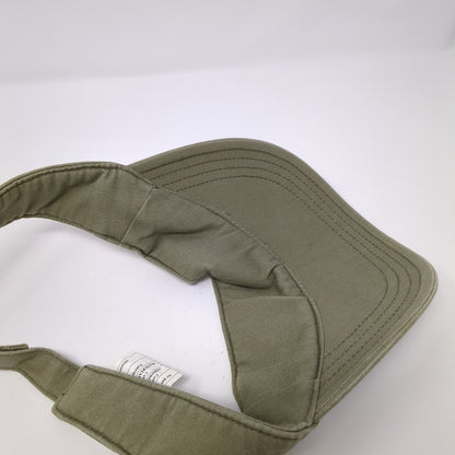 Gymboree Strapback Sun Visor Hat Tan One Size Embroidered Palm Tree Beach