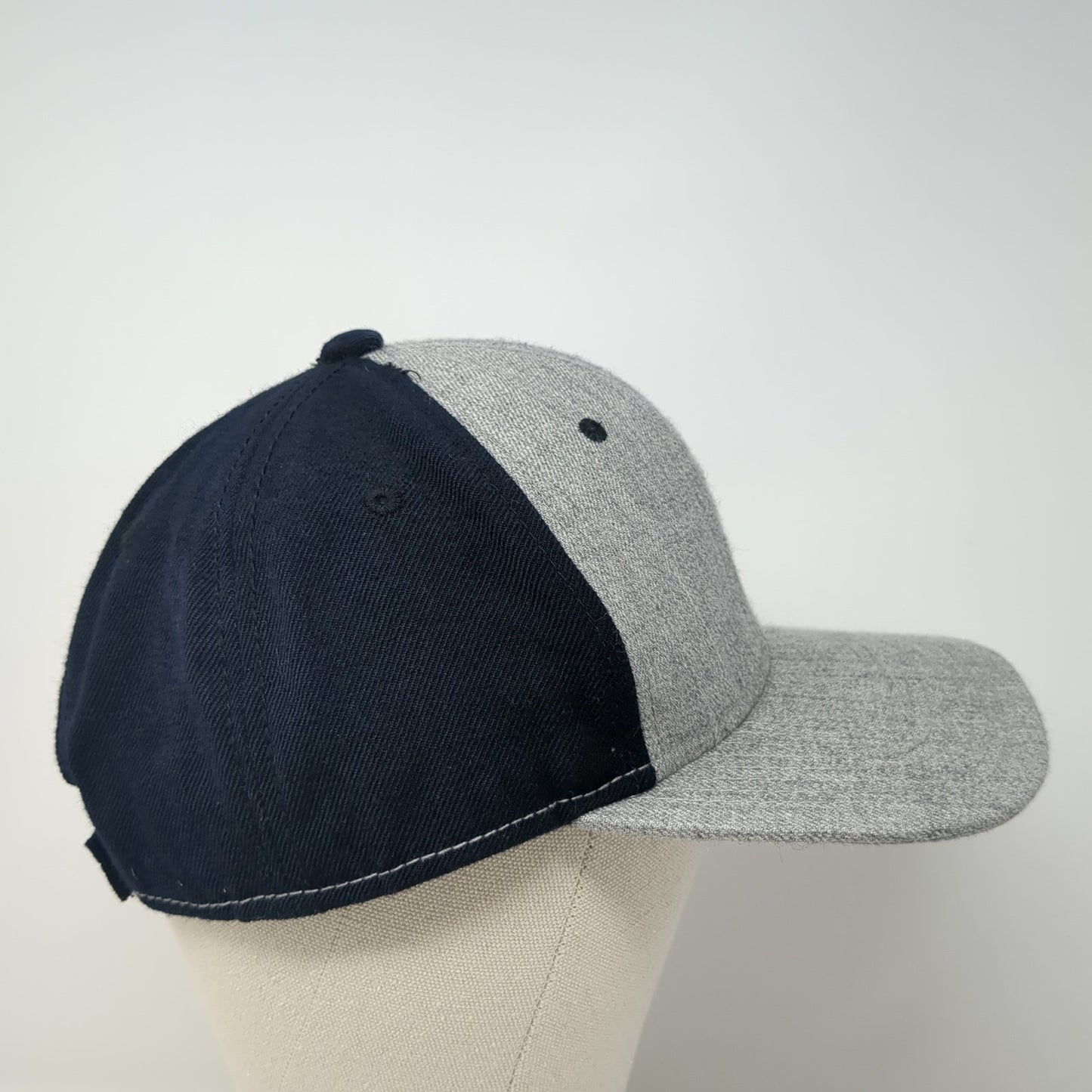 Pugs Strapback Baseball Cap Gray One Size Adjustable Lightweight 6 Panel Blank