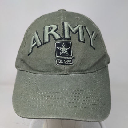 U.S. Army Strapback Hat Green OSFM Embroidered Adjustable Eagle Crest