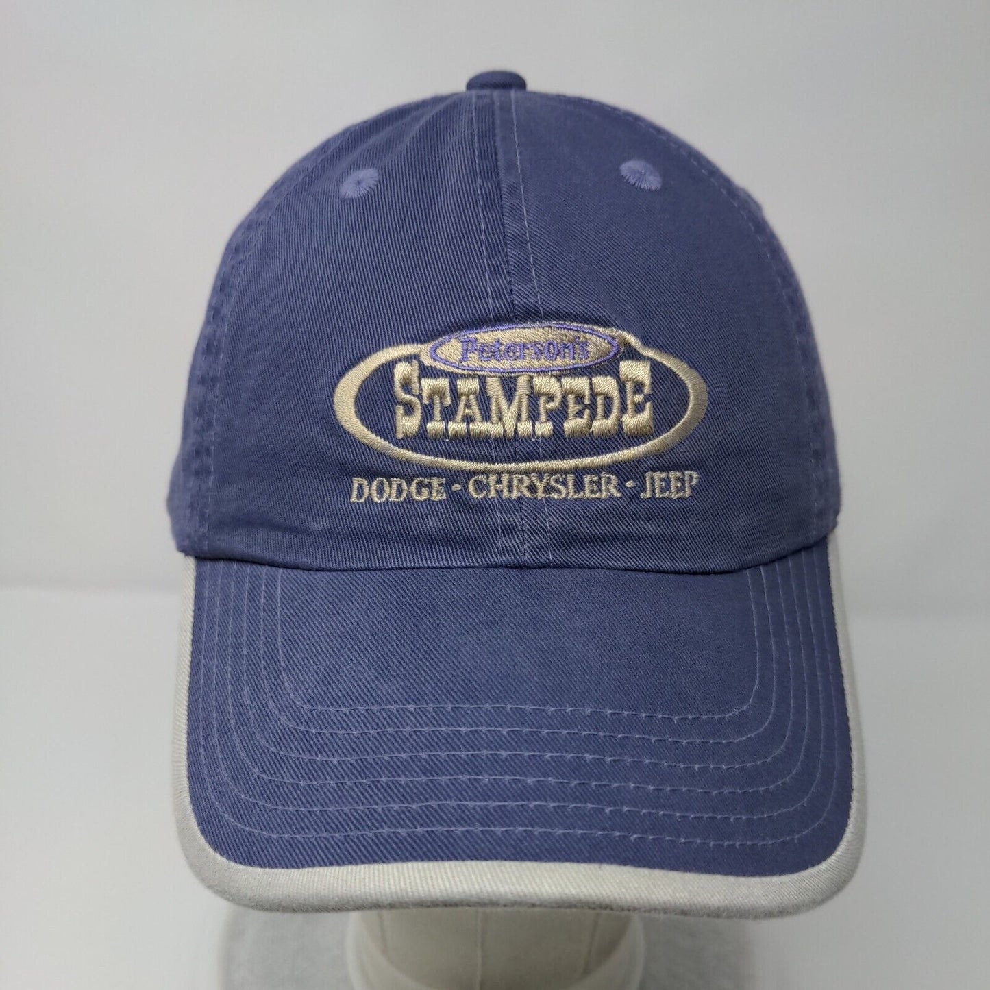 Peterson's Stampede Dodge Chrysler Jeep Slideback Hat Blue OS Port Authority