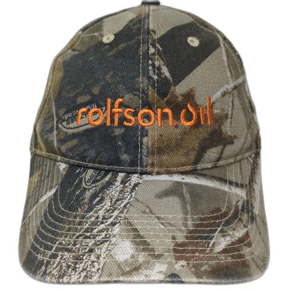 Daystone Baseball Cap Green Camo One Size Realtree Hardwoods Rolfson Oil Orange