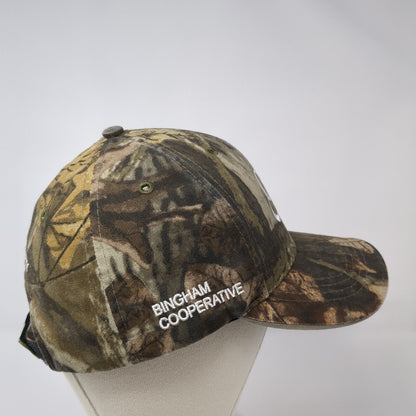 CHS Strapback Hat Camo One Size Bingham Cooperative Agronomy Hunting