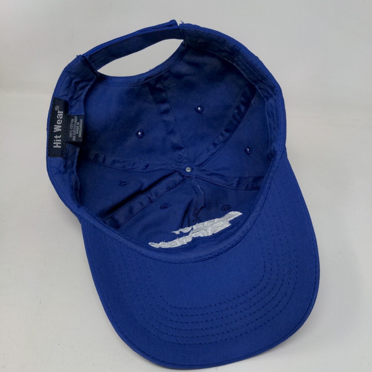 Exxact Express Strapback Hat Blue OSFM Adjustable Embroidered Hit Wear