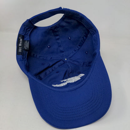 Exxact Express Strapback Hat Blue OSFM Adjustable Embroidered Hit Wear