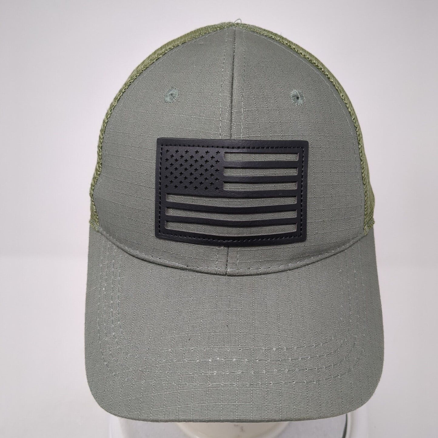American Flag Snapback Mesh Back Trucker Hat Multi One Size Adjustable
