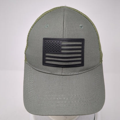 American Flag Snapback Mesh Back Trucker Hat Multi One Size Adjustable