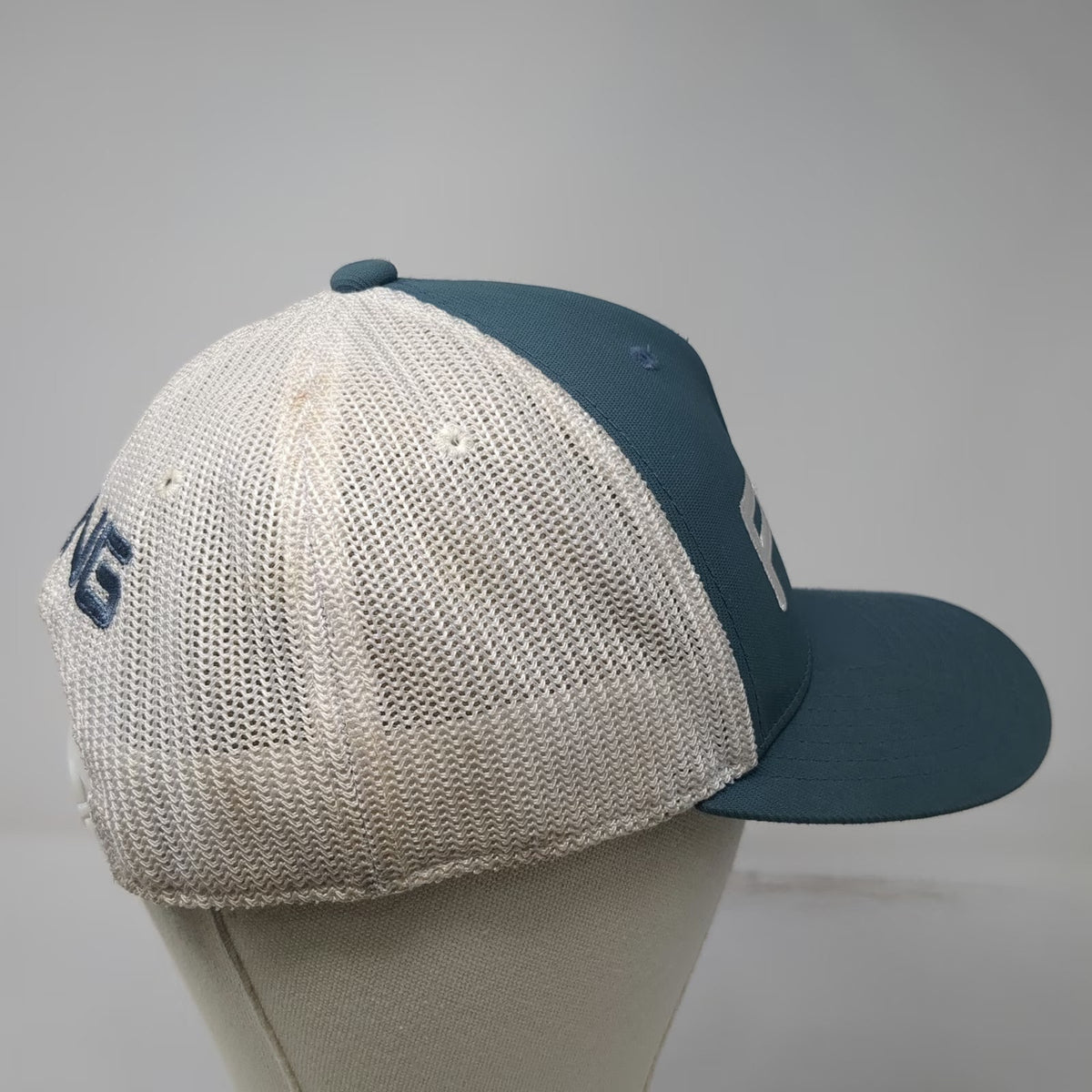 Ping Trucker Hat Blue White One Size Snapback Mesh Back Golf 110 Flexfit Tech