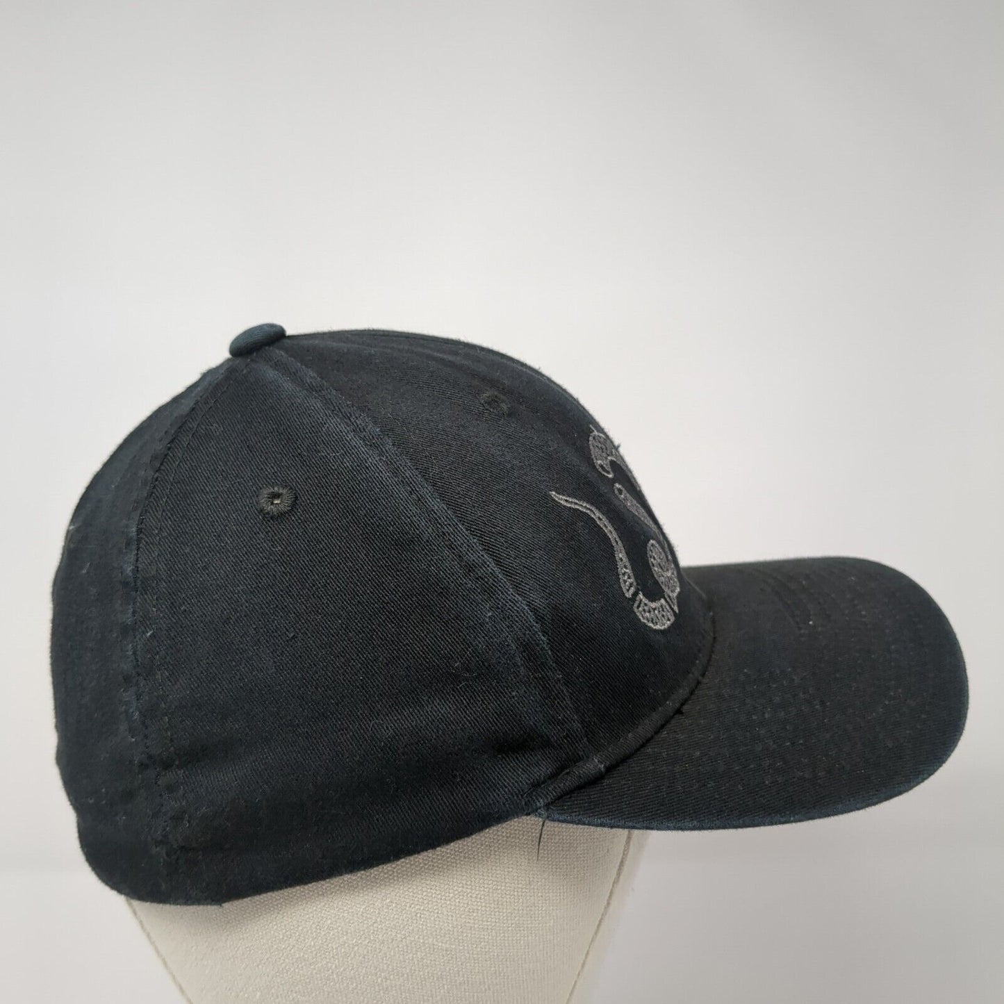 Join Or Die Snake Fitted Hat Black S/M Embroidered 1776 United 6 Panel