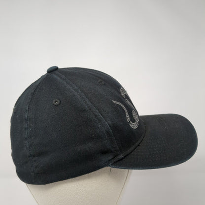 Join Or Die Snake Fitted Hat Black S/M Embroidered 1776 United 6 Panel