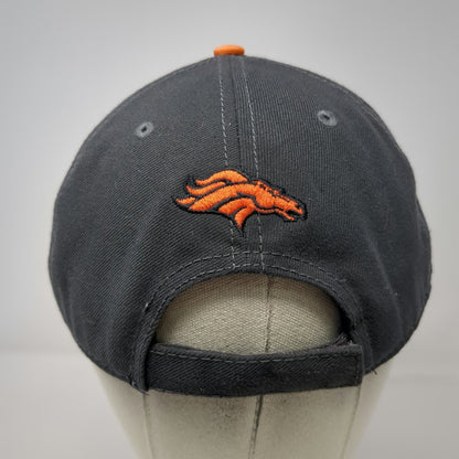 Denver Broncos NFL New Era Gray Orange One Size Cap Strapback Curved Brim