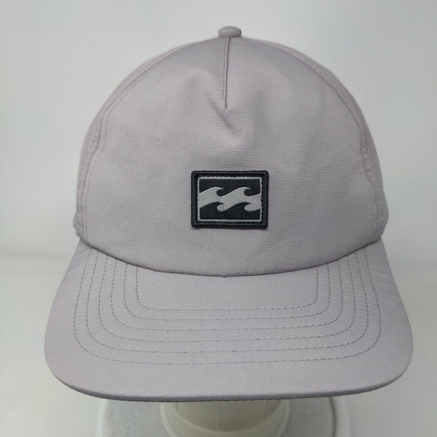 Billabong Patch Slideback Hat Gray One Size Adjustable Vent Holes