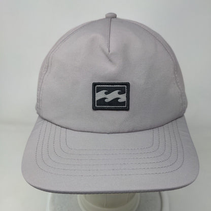 Billabong Patch Slideback Hat Gray One Size Adjustable Vent Holes