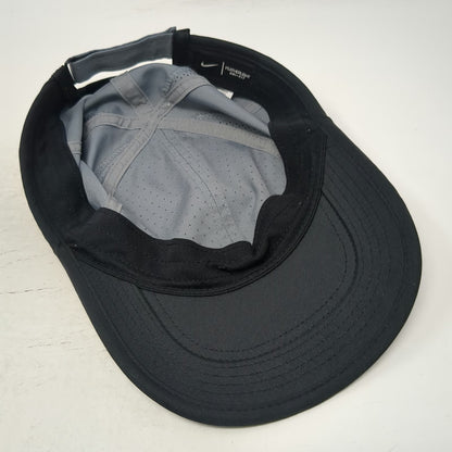 Nike Baseball Cap Gray One Size Dri-FIT Featherlight Strapback Hat Swoosh Golf