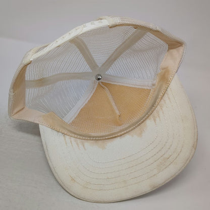 ASI Trucker Hat White One Size Boise Cascade Green Tree Logo Mesh Back Snapback