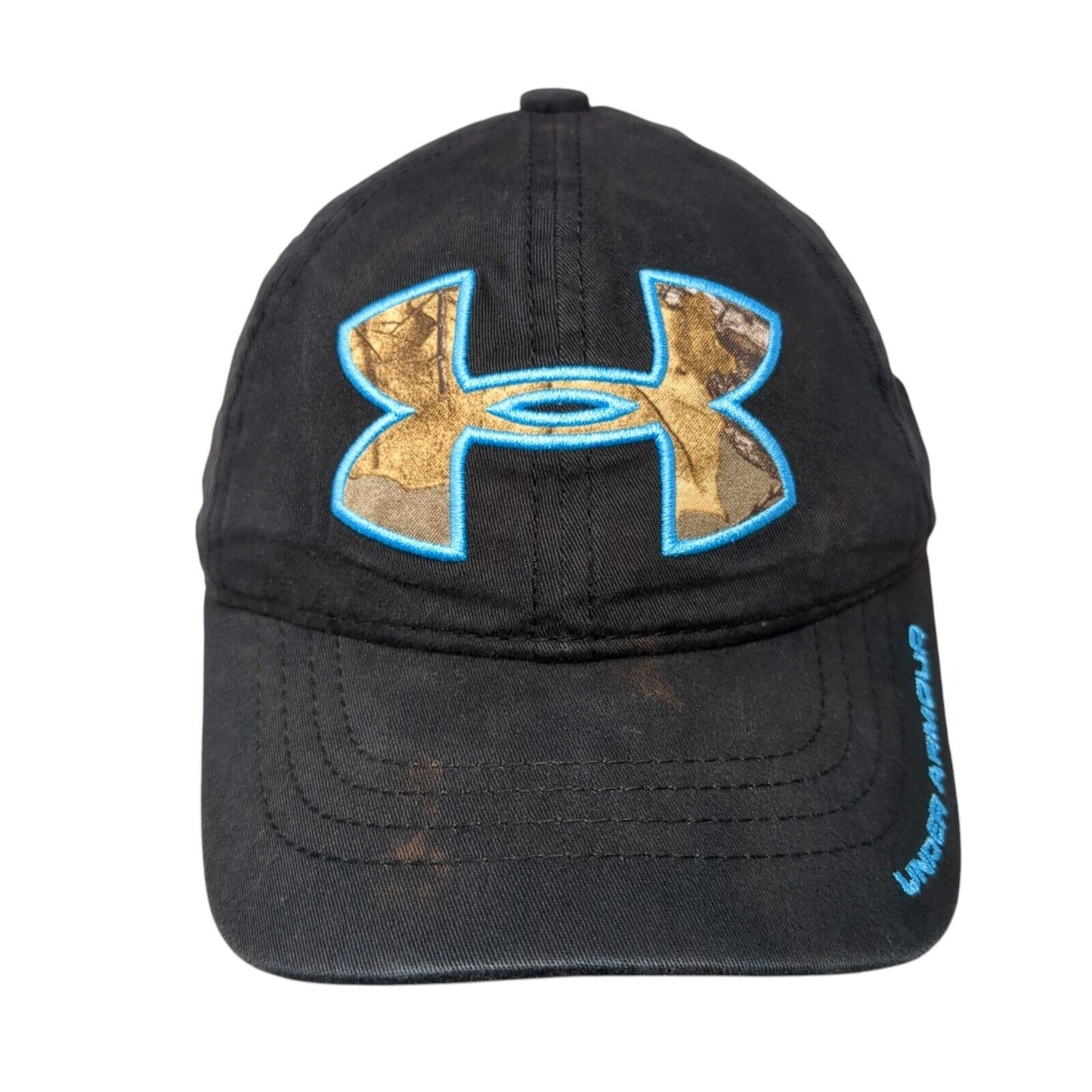 Under Armour Youth Snapback Hat Black One Size Adjustable Embroidered Camouflage