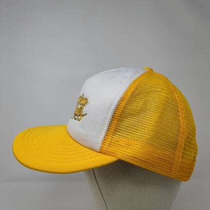 Niagara Falls Snapback Trucker Hat OSFA Orangish-Yellow Mesh Back