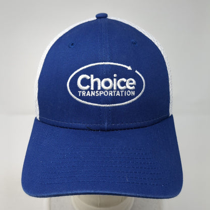 Choice Transportation Fitted Trucker Hat Blue S/M Mesh Back 39Thirty New Era