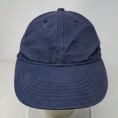 Kahl Slideback Hat Blue One Size Adjustable Embroidered Solid 6 Panel