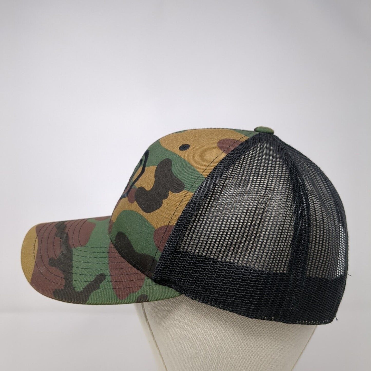 The Classics Yupoong Snapback Trucker Hat Camouflage OS Adjustable Mesh Back