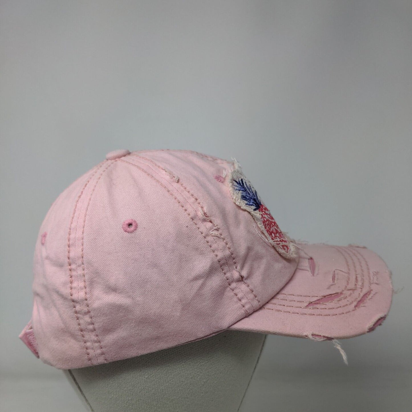 Pineapple Hello Summer Strapback Hat Pink One Size 4350 District