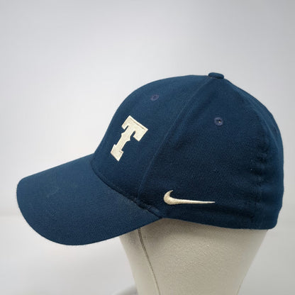 Nike Baseball Cap Blue M Fitted Hat Legacy 91 Stretch Fit Embroidered Letter T