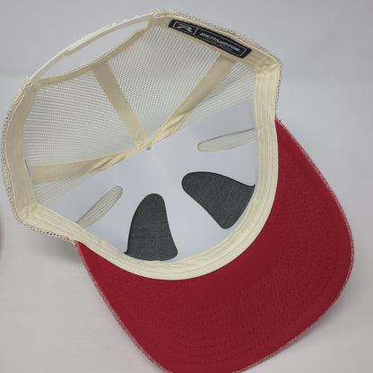 Kind Community Leather Patch Snapback Trucker Hat Red Large Mesh Back