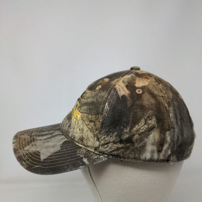 Hustler Turf Equipment Snapback Hat Camo One Size Embroidered Daystone