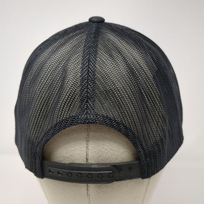 Brixton Trucker Hat Black One Size Snapback Mesh Logo Embroidered Patch MFG Co